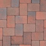 Antique Cobble I Red Brown Charcoal color