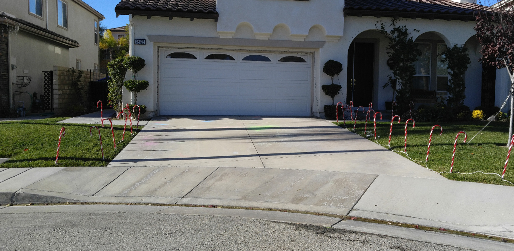 Driveway before